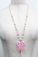 Angelic Pretty / POP Heartロリポップネックレス  ピンク S-25-09-12-035-AP-AC-HR-ZS