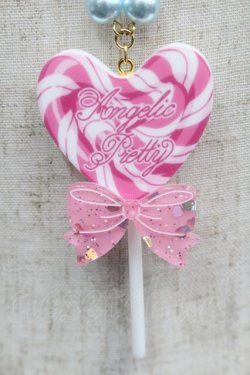 画像2: Angelic Pretty / POP Heartロリポップネックレス  ピンク S-25-09-12-035-AP-AC-HR-ZS