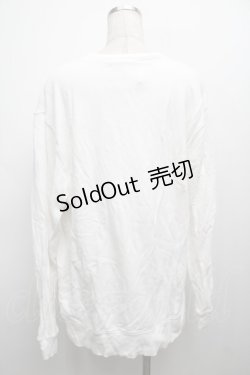 画像2: NieR Clothing / プリントスウェットトップス  白 S-25-09-13-005-PU-TO-HR-ZI