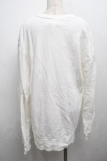 画像2: 【SALE】NieR CLOTHING / プリントスウェットトップス  白 S-25-09-13-006-PU-TO-HR-ZT177 (2)