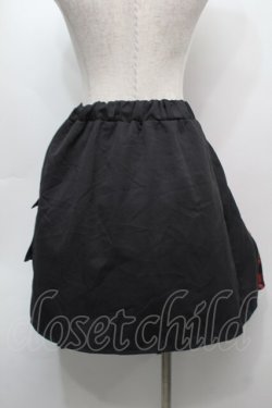 画像2: NieR Clothing / ZIP切替スカート  黒ｘ赤 S-25-09-13-053-PU-SK-HR-ZS
