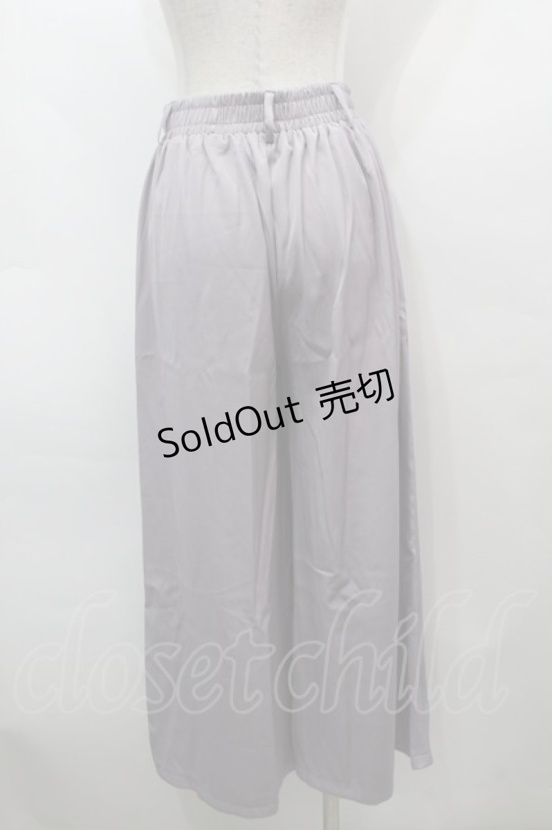 画像2: NieR CLOTHING / 刺繍入りワイドパンツ  グレー S-25-09-13-054-PU-PA-HR-ZS (2)