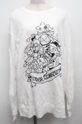 NieR Clothing / プリントスウェットトップス  白 S-25-09-13-007-PU-TO-HR-ZS