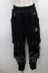 画像1: KRY CLOTHING / ハーネス付きスウェットパンツ  黒 S-25-09-13-056-EL-PA-HR-ZS (1)