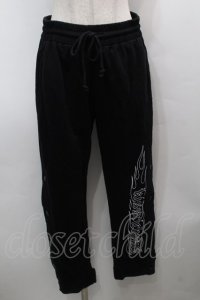 KRY CLOTHING / ハーネス付きスウェットパンツ  黒 S-25-09-13-057-EL-PA-HR-ZS
