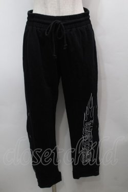 画像1: KRY CLOTHING / ハーネス付きスウェットパンツ  黒 S-25-09-13-057-EL-PA-HR-ZS