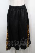 NieR Clothing / サイドzipパンツ  黒ｘイエロー S-25-09-13-058-PU-PA-HR-ZS