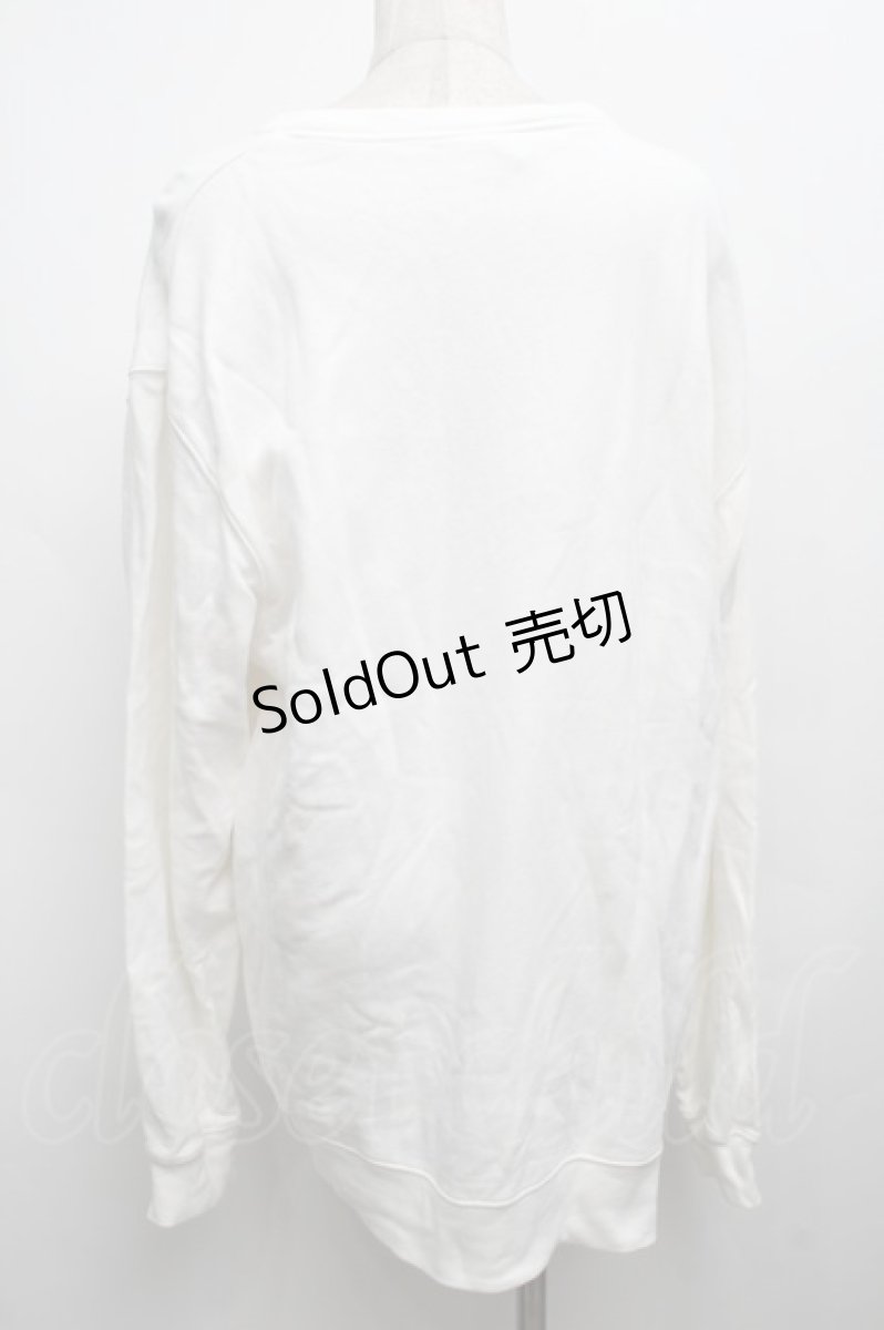 画像2: NieR CLOTHING / プリントスウェットトップス  白 S-25-09-13-007-PU-TO-HR-ZI (2)