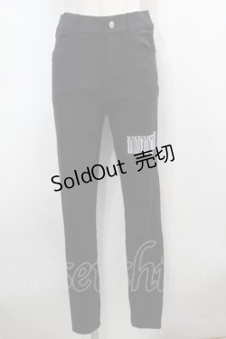 画像1: NieR Clothing / スキニーパンツ  黒 S-25-09-13-060-PU-PA-HR-ZS