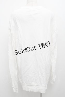 画像2: NieR Clothing / プリントスウェットトップス  白 S-25-09-13-008-PU-TO-HR-ZI