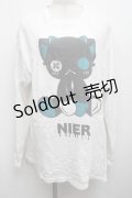 NieR Clothing / プリントロンT  白 S-25-09-13-009-PU-TO-HR-ZS