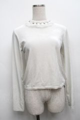 Jamie エーエヌケー / スタッズベロアトップス  オフ S-25-09-13-010-LO-TO-HR-ZS