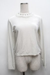 Jamie エーエヌケー / スタッズベロアトップス  オフ S-25-09-13-010-LO-TO-HR-ZS