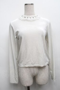 画像1: Jamie エーエヌケー / スタッズベロアトップス  オフ S-25-09-13-010-LO-TO-HR-ZS