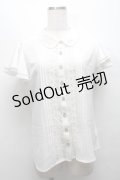 Ank Rouge / キャンディ刺繍ブラウス  白 S-25-09-13-002-CA-BL-HR-ZS