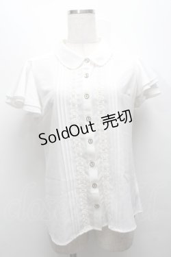 画像1: Ank Rouge / キャンディ刺繍ブラウス  白 S-25-09-13-002-CA-BL-HR-ZS