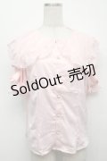 Swankiss / 襟ドットサテンブラウス  ピンク S-25-09-13-013-CA-BL-HR-ZS