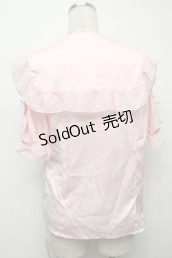 画像2: Swankiss / 襟ドットサテンブラウス  ピンク S-25-09-13-013-CA-BL-HR-ZS