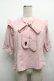 画像1: NieR Clothing / ボウタイ付シフォントップス  ピンク S-25-09-13-014-PU-BL-HR-ZS (1)