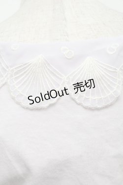 画像3: 【SALE】Fi.n.t / マリン刺繍襟半袖カットソー  ラベンダー S-25-09-13-015-CA-TO-HR-ZT498