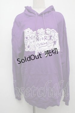 画像1: NieR Clothing / プリントフードプルパーカー  紫 S-25-09-13-017-PU-TO-HR-ZI