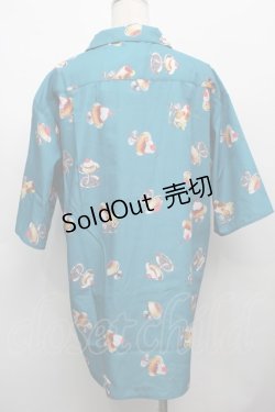 画像2: axes femme / レトロプリンPT半袖シャツ  グリーン S-25-09-13-019-AX-BL-HR-ZS