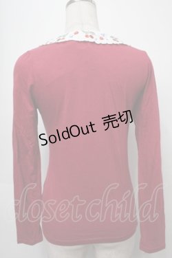 画像2: Fi.n.t / さくらんぼ刺繍襟ブラウス  赤 S-25-09-13-020-CA-TO-HR-ZS