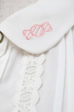 画像3: Ank Rouge / キャンディ刺繍ブラウス  白 S-25-09-13-002-CA-BL-HR-ZS