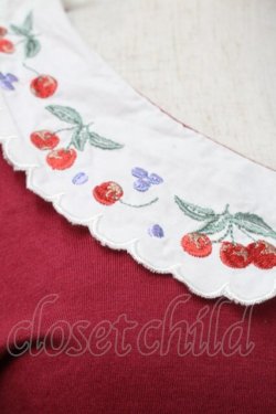 画像3: Fi.n.t / さくらんぼ刺繍襟ブラウス  赤 S-25-09-13-020-CA-TO-HR-ZS