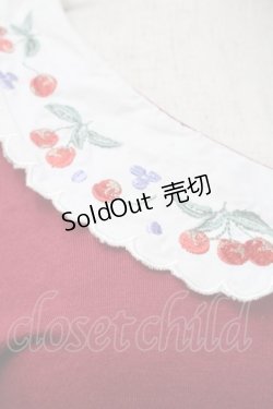 画像3: Fi.n.t / さくらんぼ刺繍襟ブラウス  赤 S-25-09-13-020-CA-TO-HR-ZS
