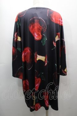 画像2: NieR Clothing / 転写プリントトップス  黒ｘ赤 S-25-09-13-023-PU-TO-HR-ZS