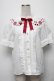 画像1: Amavel / ベリー刺繍ブラウス  白ｘ赤 S-25-09-13-003-CA-BL-HR-ZS (1)