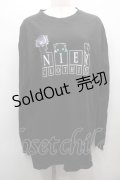 NieR Clothing / プリントロンT  黒 S-25-09-13-024-PU-TO-HR-ZI