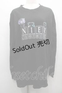 NieR Clothing / プリントロンT  黒 S-25-09-13-024-PU-TO-HR-ZI