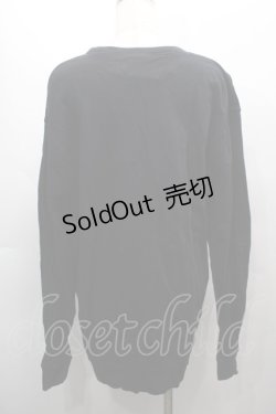 画像2: NieR Clothing / プリントスウェットトップス  黒 S-25-09-13-025-PU-TO-HR-ZI