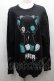 画像1: NieR Clothing / プリントスウェットトップス  黒 S-25-09-13-027-PU-TO-HR-ZS (1)