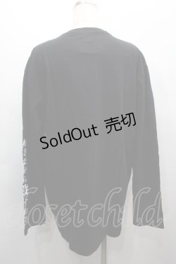 画像2: QOOZA / QOOZA × kanju TEE  黒ｘピンク S-25-09-13-028-GO-TO-HR-ZS