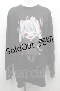 NieR Clothing / プリントロンT  黒 S-25-09-13-030-PU-TO-HR-ZI