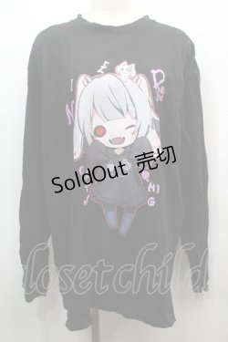 画像1: NieR Clothing / プリントロンT  黒 S-25-09-13-030-PU-TO-HR-ZI