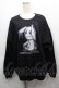 画像1: NieR Clothing / プリントスウェットトップス  黒 S-25-09-13-031-PU-TO-HR-ZS (1)