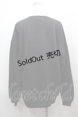 画像2: NieR Clothing / プリントスウェットトップス  黒 S-25-09-13-031-PU-TO-HR-ZS
