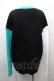 画像2: NieR Clothing / シエル配色ニット  黒ｘグリーン S-25-09-13-032-PU-TO-HR-ZS (2)
