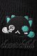 画像3: NieR Clothing / シエル配色ニット  黒ｘグリーン S-25-09-13-032-PU-TO-HR-ZS (3)