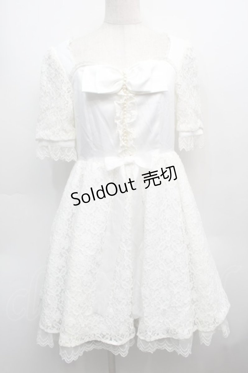 画像1: Angelic Pretty / Little Ladyワンピース  オフ S-25-09-13-036-AP-OP-AS-ZT482 (1)
