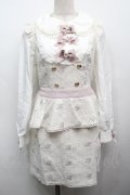 LIZ LISA / モノグラムツイードワンピース  白 S-25-09-13-037-LO-OP-HR-ZS