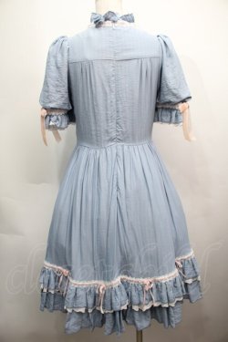画像2: Hoshibako Works / ベルスーズリボン刺繍ワンピース  ブルー S-25-09-13-038-LO-OP-HR-ZS