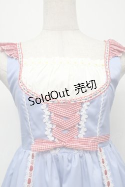 画像3: Sweety Honey / Daisy's Diary of Autumn Outings ジャンパースカート  サックス S-25-09-13-039-LO-OP-HR-ZS