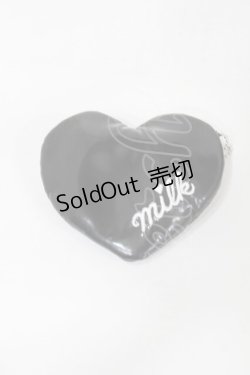 画像1: MILK / ミニハートオーガンジーエコバッグ  黒 S-25-09-15-001-ML-BG-AS-ZS