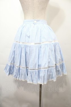画像2: MILK / ギンガムスカート  サックス S-25-09-15-048-ML-SK-AS-ZS