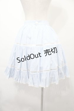 画像2: MILK / ギンガムスカート  サックス S-25-09-15-048-ML-SK-AS-ZS